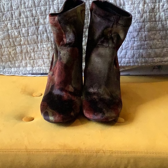 VINTAGE velvet style booties - Picture 2 of 5